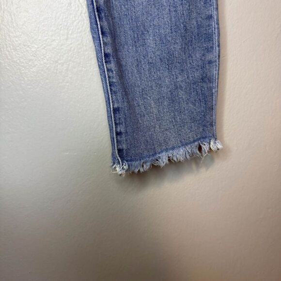 Madewell The Perfect Vintage Distressed Straight Light Wash Denim Jeans Size 25 - Picture 7 of 15